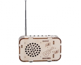 DIY Wooden Radio Kit, FM 88-108Mhz Radio with Battery Assembly Kit, STEM Kits for School Student Learning Teaching